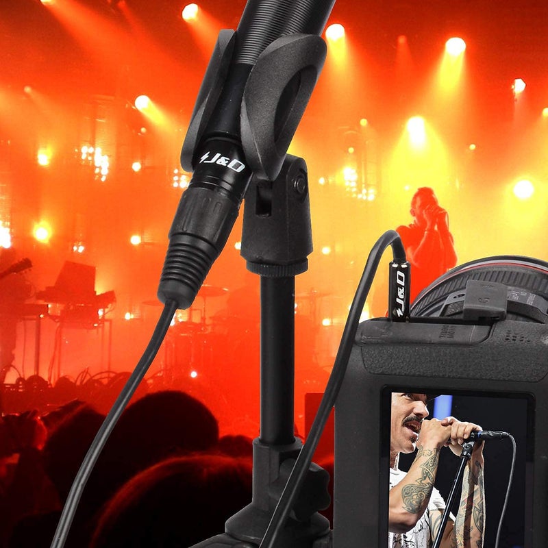 J&D XLR to 3.5mm Microphone Cable, PVC Shelled XLR Female to 3.5mm 1/8 inch TRS Male Balanced Cable - 3 Feet for DSLR Camera, Computer Sound Card - Image 4